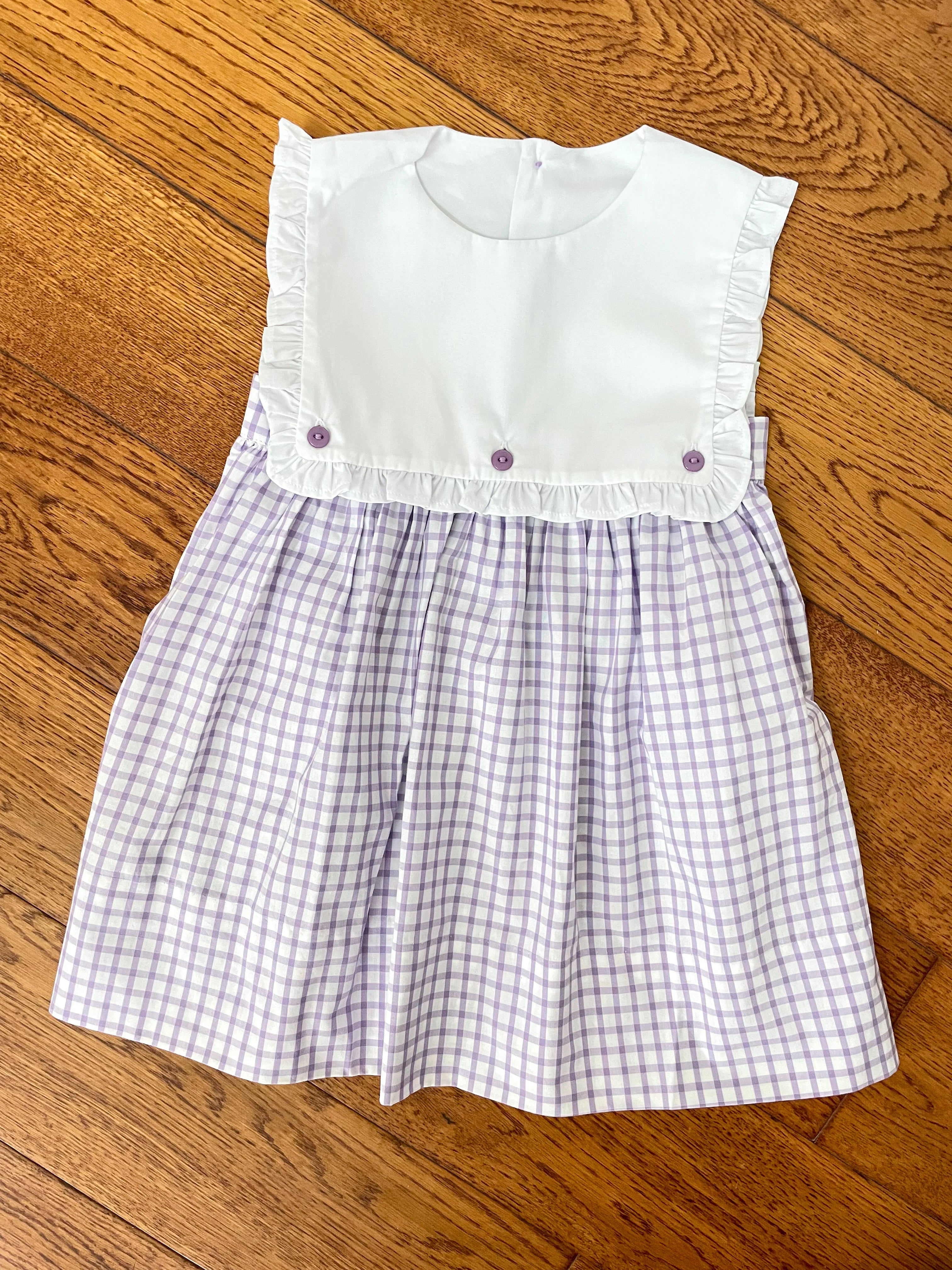 Girls Summer: Blaire Bubble and Dress in Purple Windowpane