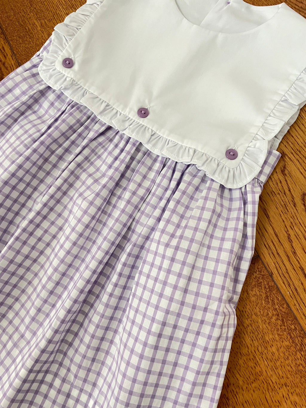 Girls Summer: Blaire Bubble and Dress in Purple Windowpane