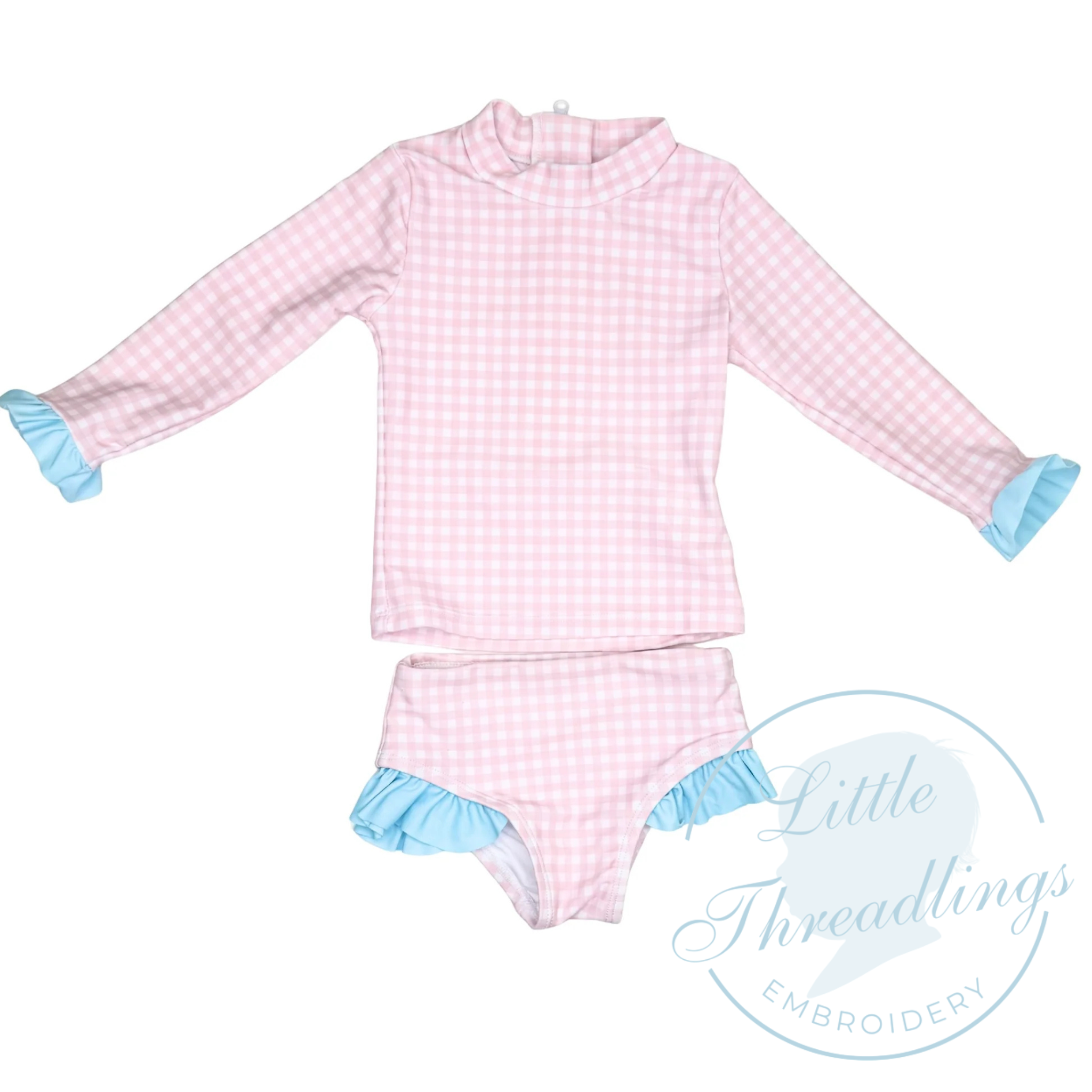 Girls Summer: Long Sleeve Two Piece Swim Suits