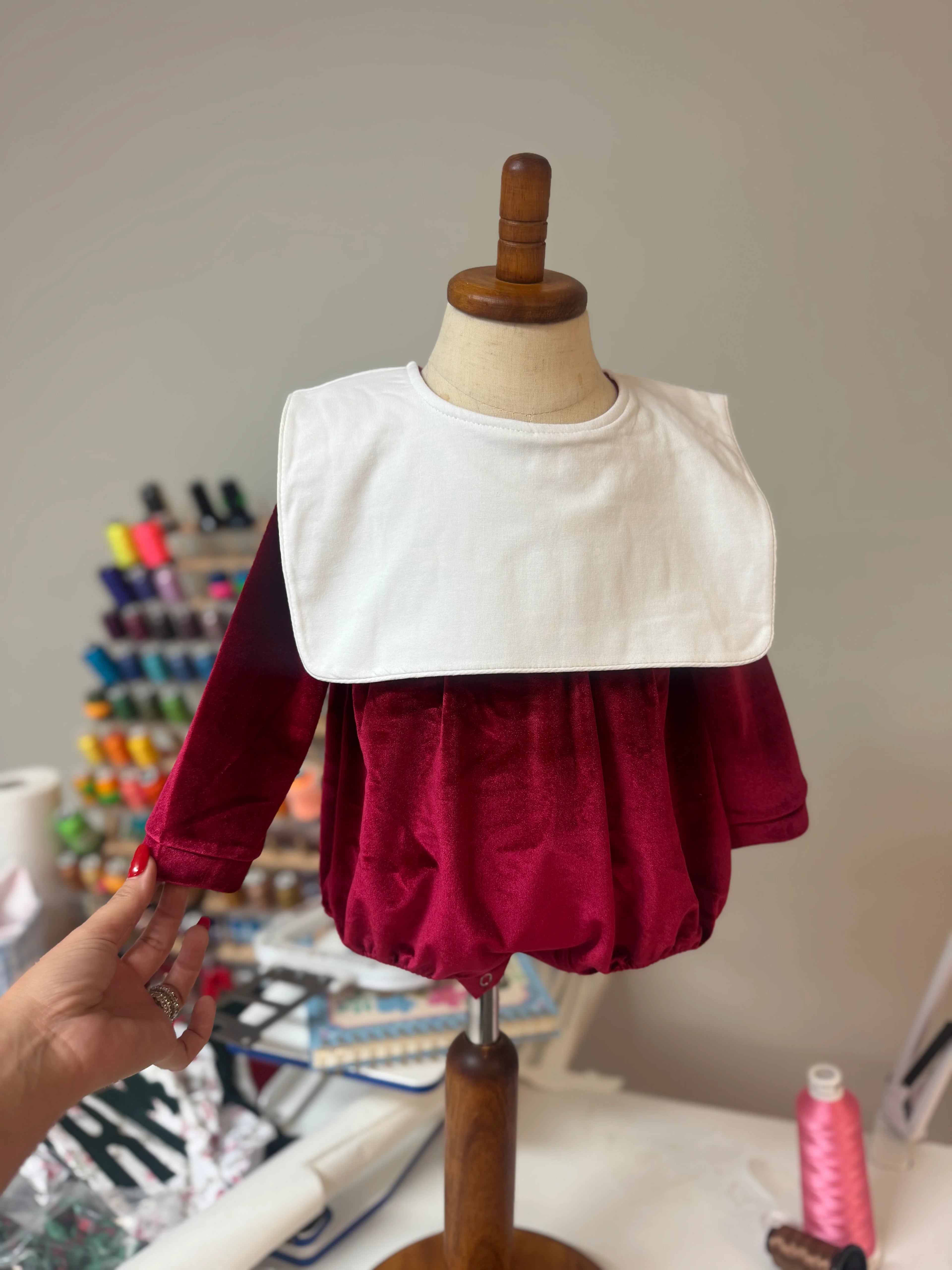 Christmas Preorder | Boys Velvet Diaper Set