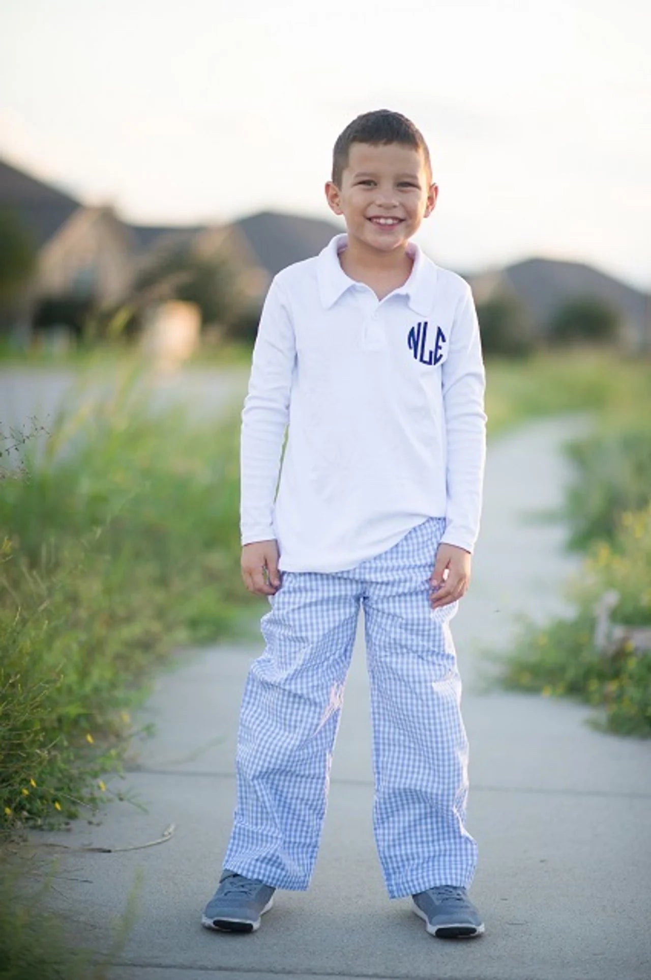 Boys Gingham Pants