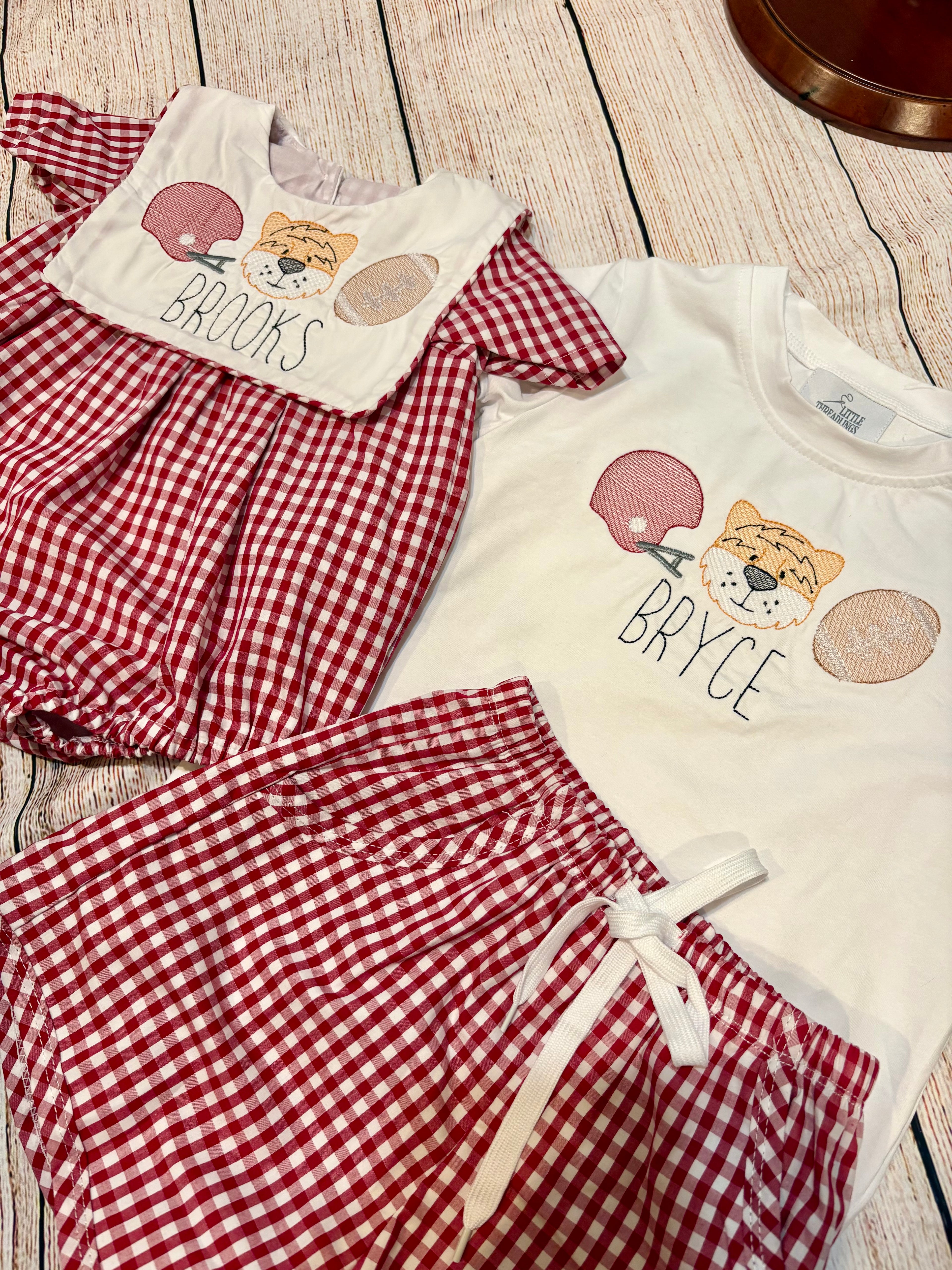 Boys Crimson Short Set