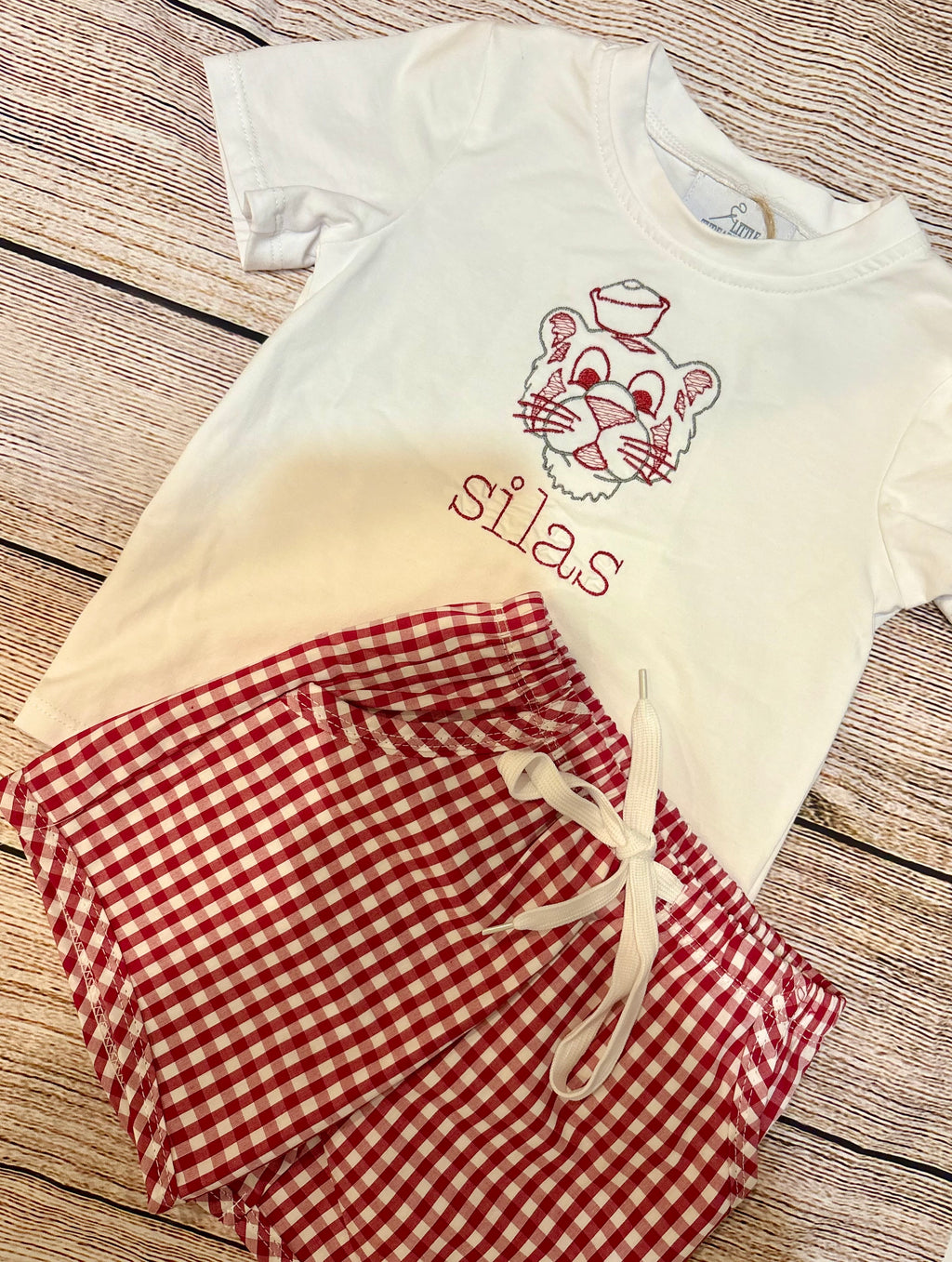 Boys Crimson Short Set