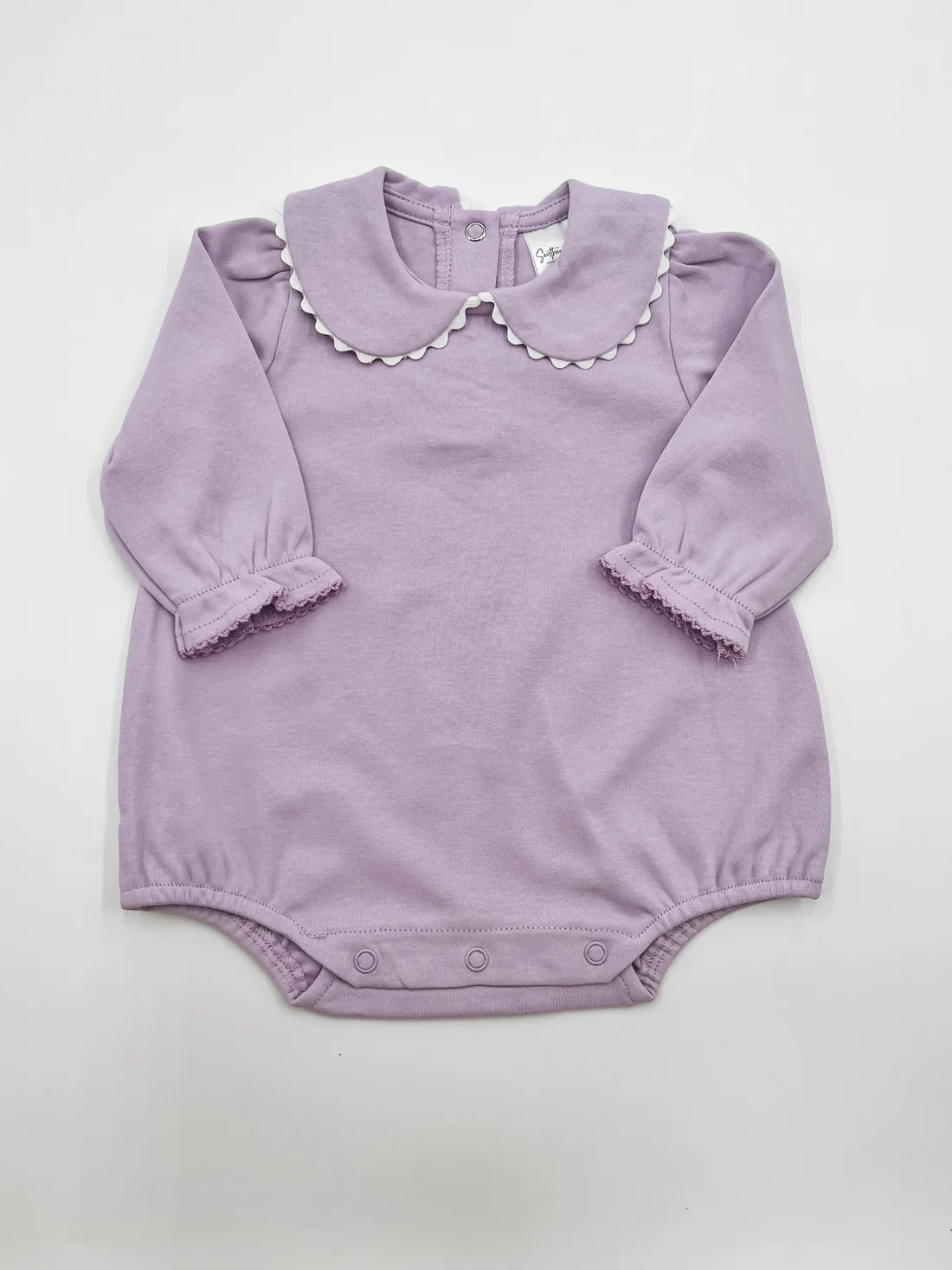 Girls: Scalloped Collared LS Bubble
