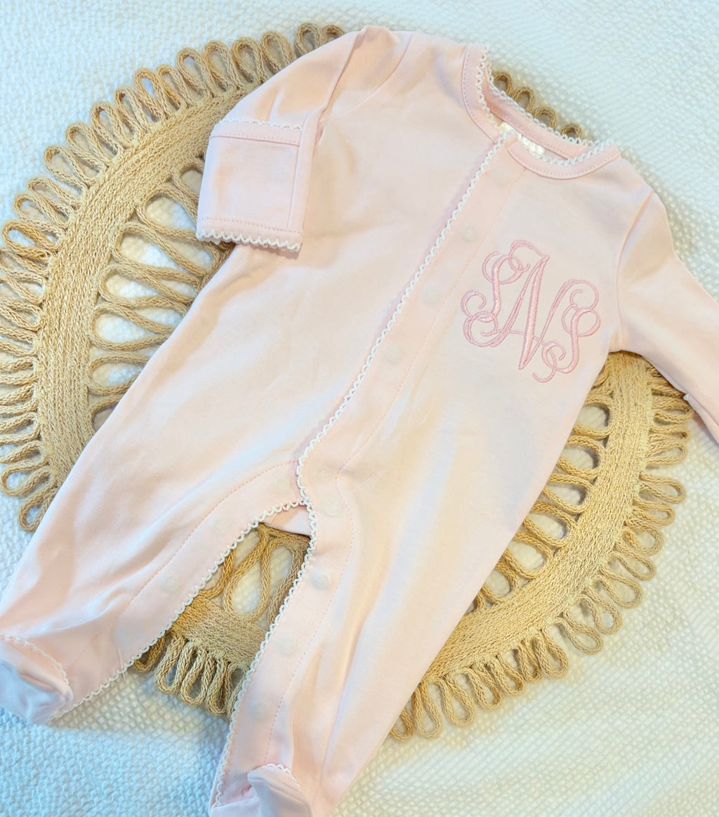 Picot Trim Footies | Southern Proper Brand