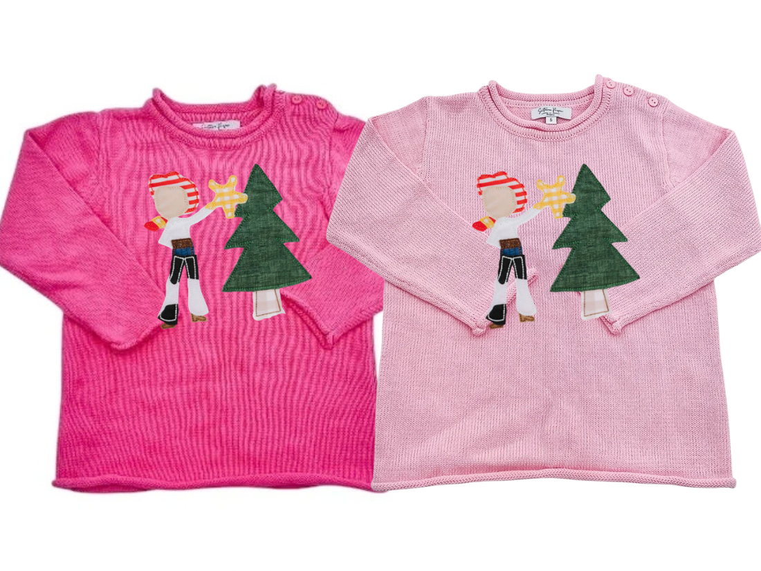 Cowboy & Cowgirl Christmas: Unisex Rollnecks