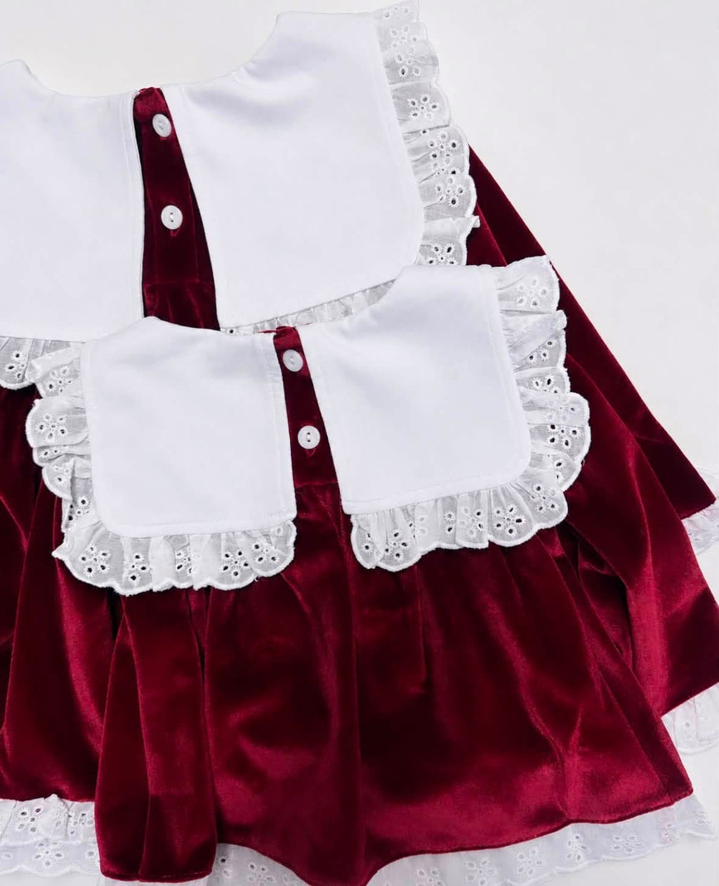 Christmas Preorder | Girls Velvet Diaper Set
