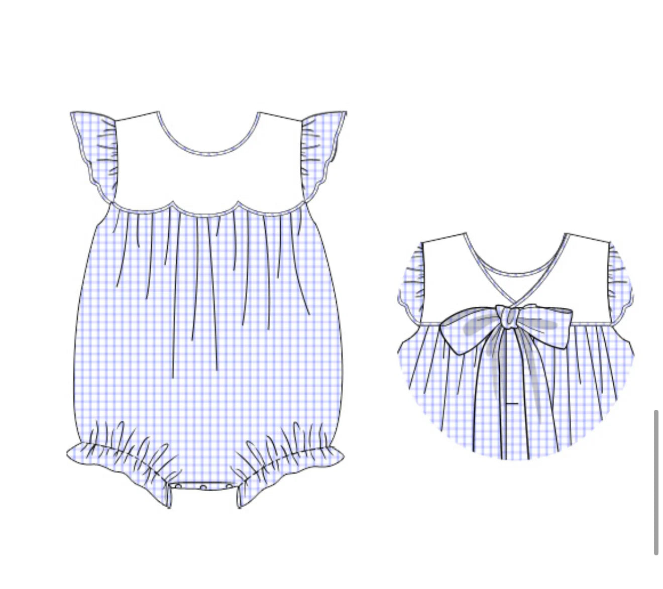 Girls Summer: Scout Scallop Dress and Bubble