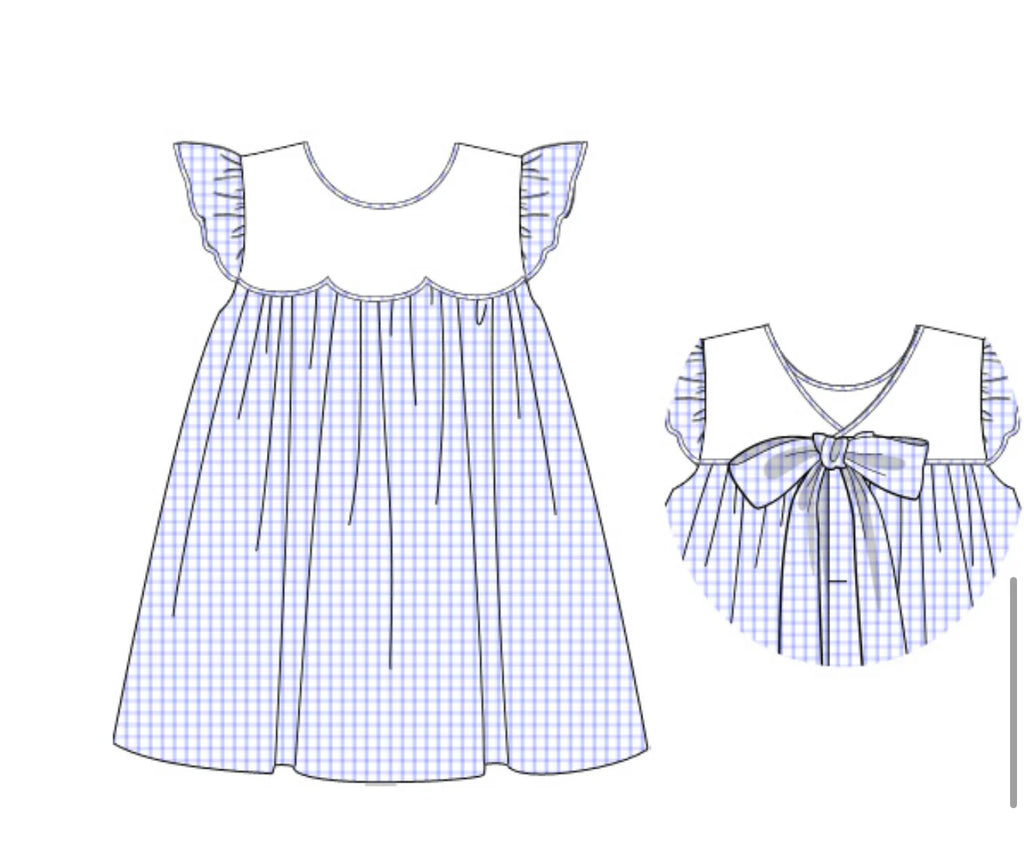 Girls Summer: Scout Scallop Dress and Bubble
