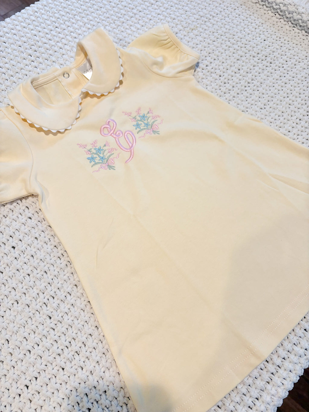 Girls | Scalloped Collared Dress
