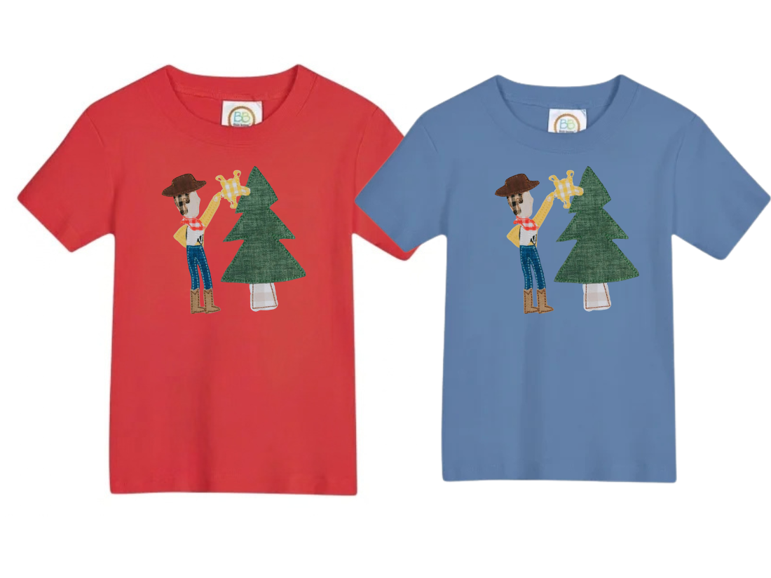 Cowboy & Cowgirl Christmas: Unisex Short Sleeve T-Shirts