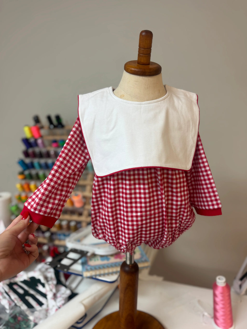 Christmas Preorder | Girls and Boy Knit Gingham Bubble