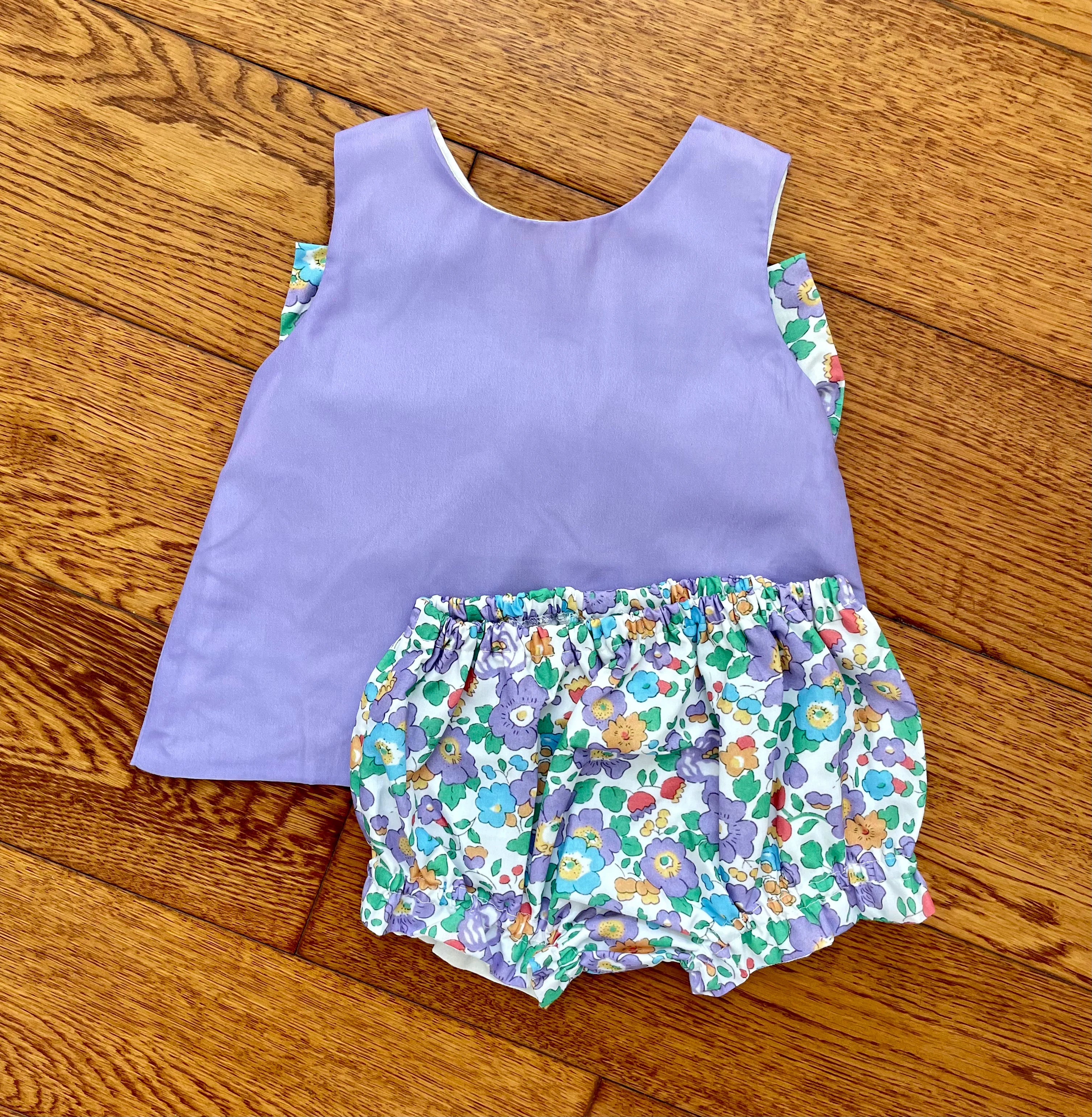 Girls Summer: Betsy Bow Back Diaper Sets