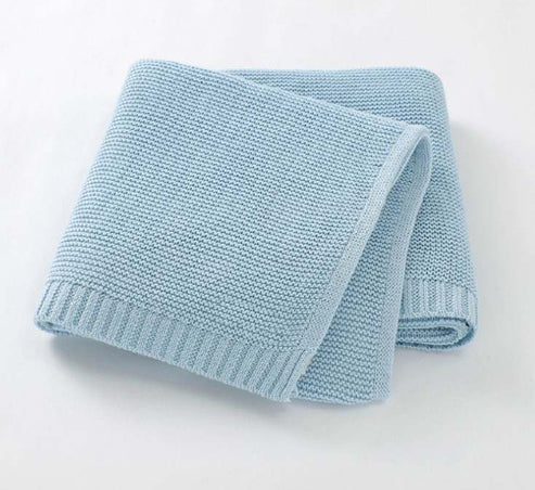 Straight Edge Knit Baby Blanket