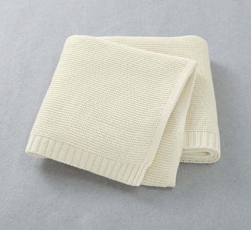 Straight Edge Knit Baby Blanket