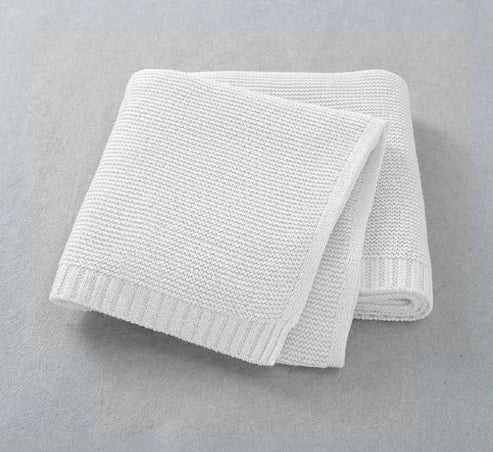 Straight Edge Knit Baby Blanket