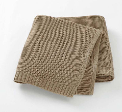 Straight Edge Knit Baby Blanket