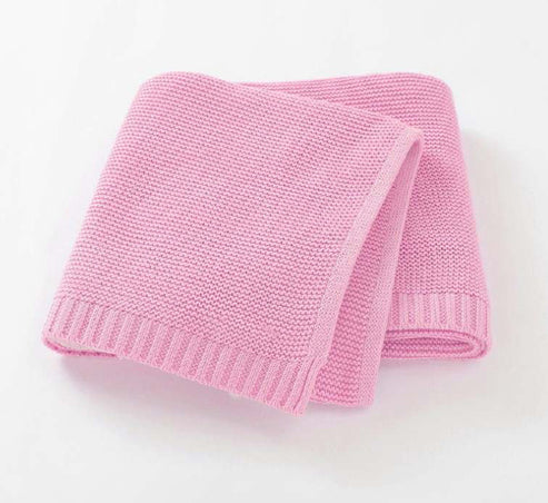 Straight Edge Knit Baby Blanket