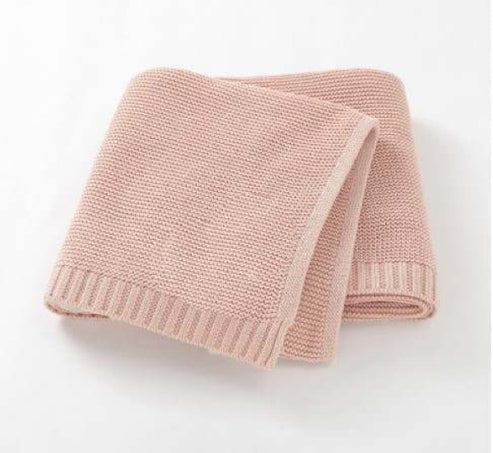 Straight Edge Knit Baby Blanket