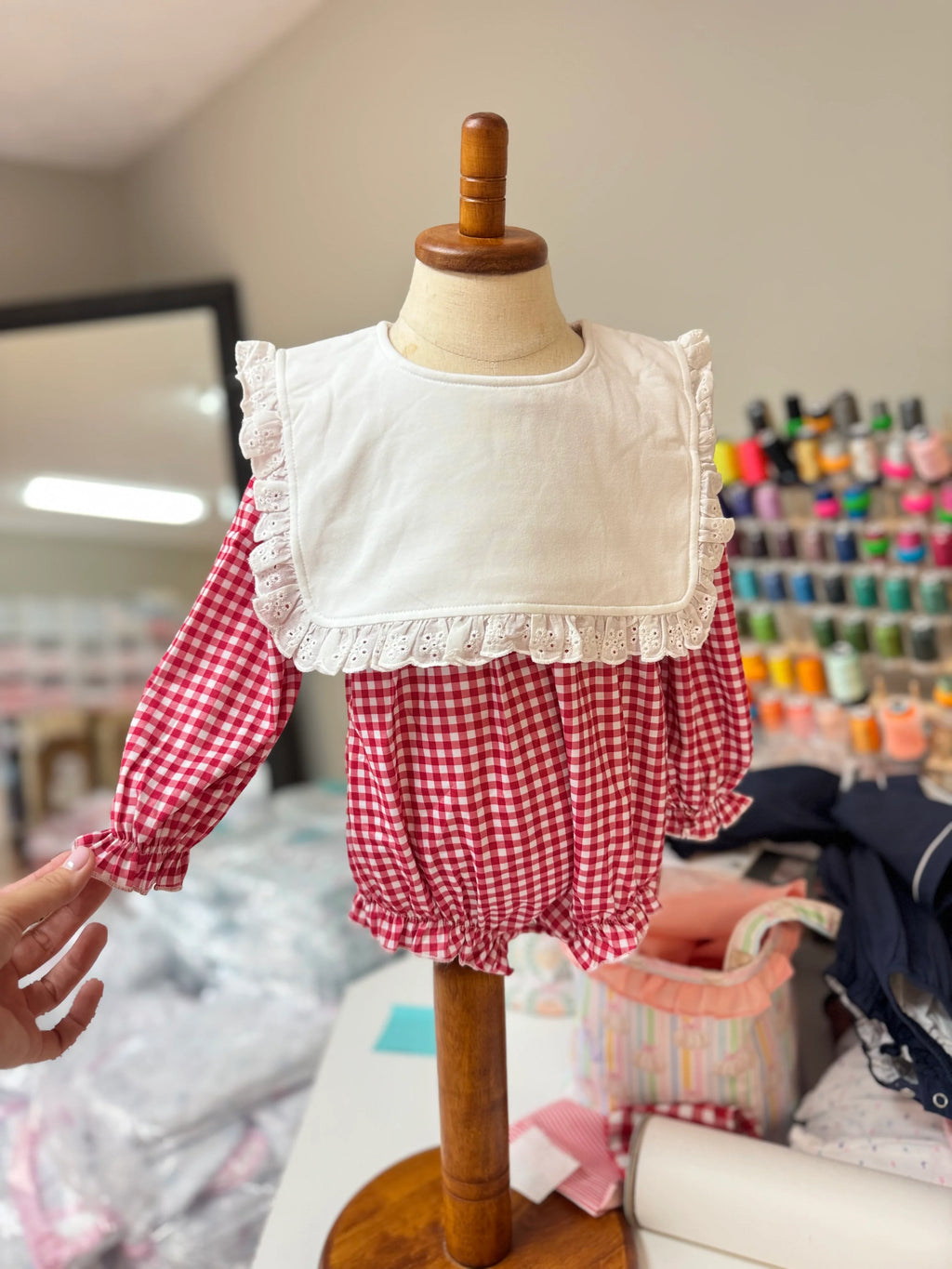 Christmas Preorder | Girls and Boy Knit Gingham Bubble