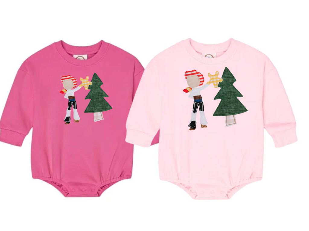 Cowboy & Cowgirl Christmas:Unisex Sweatshirt Bubble