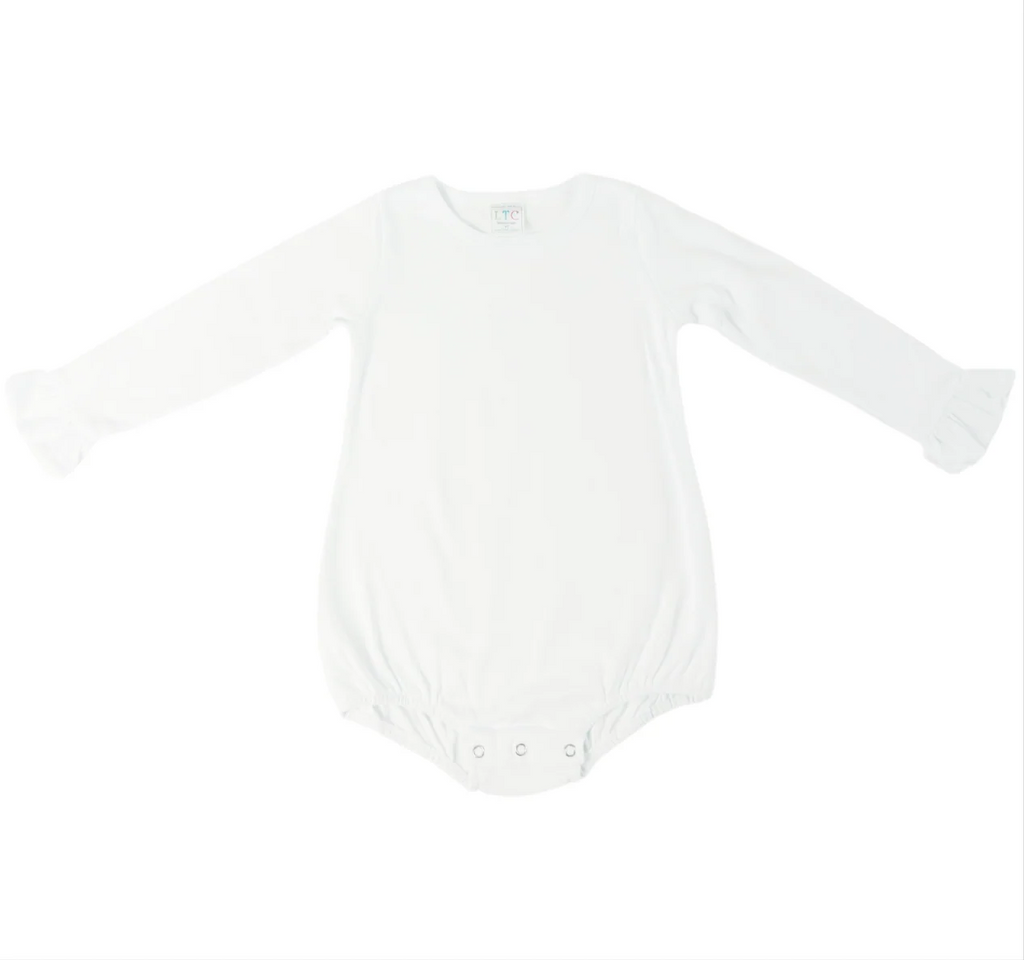Cowboy & Cowgirl Christmas: Girls Ruffle Long Sleeve Bubble