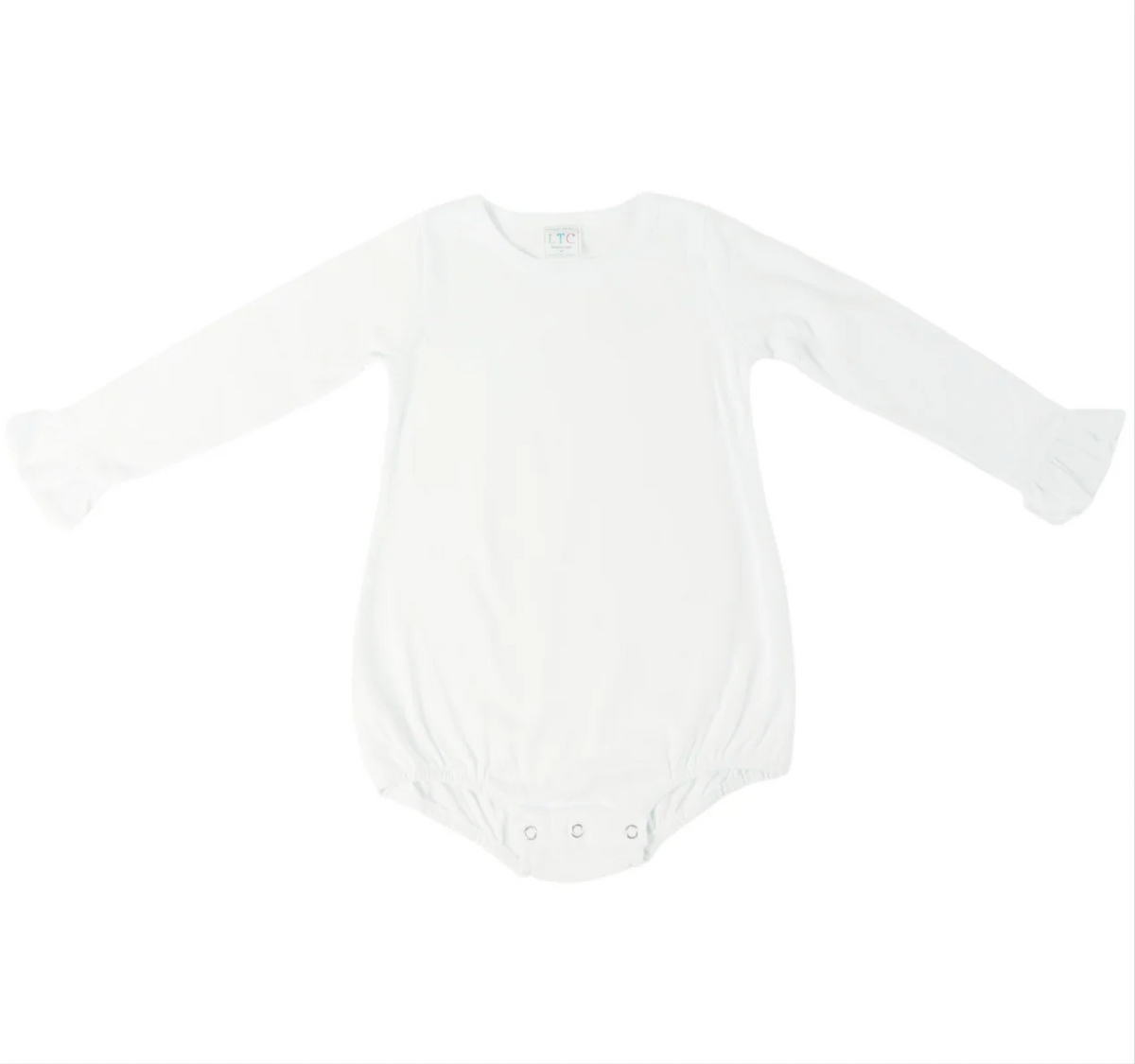 Cowboy & Cowgirl Christmas: Girls Ruffle Long Sleeve Bubble
