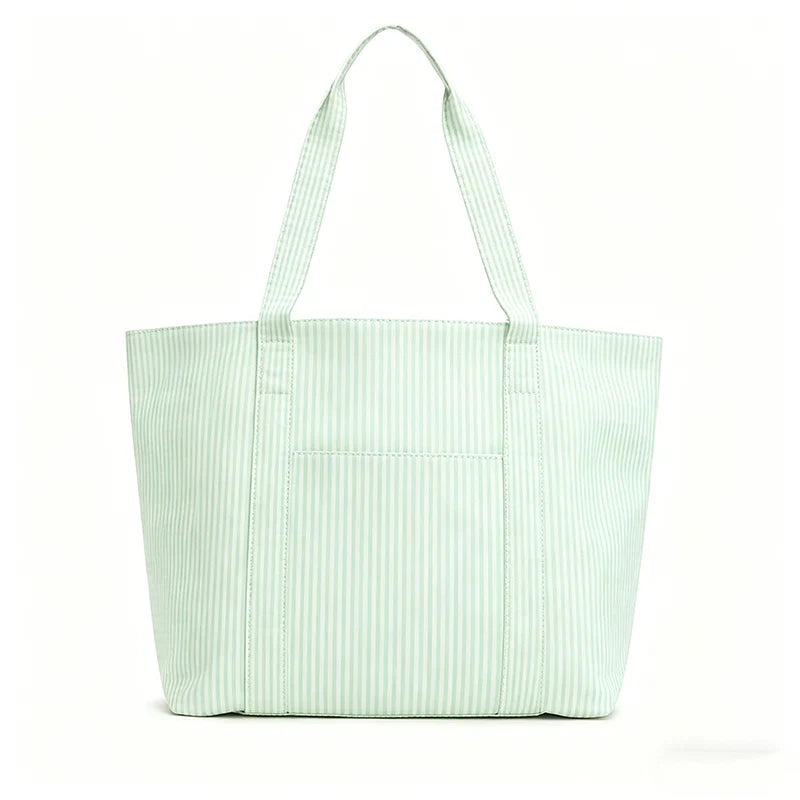 Everyday Nylon Tote with Front Pocket