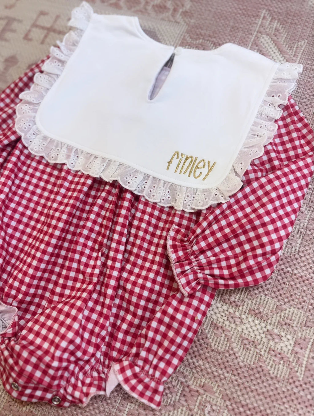 Christmas Preorder | Girls and Boy Knit Gingham Bubble
