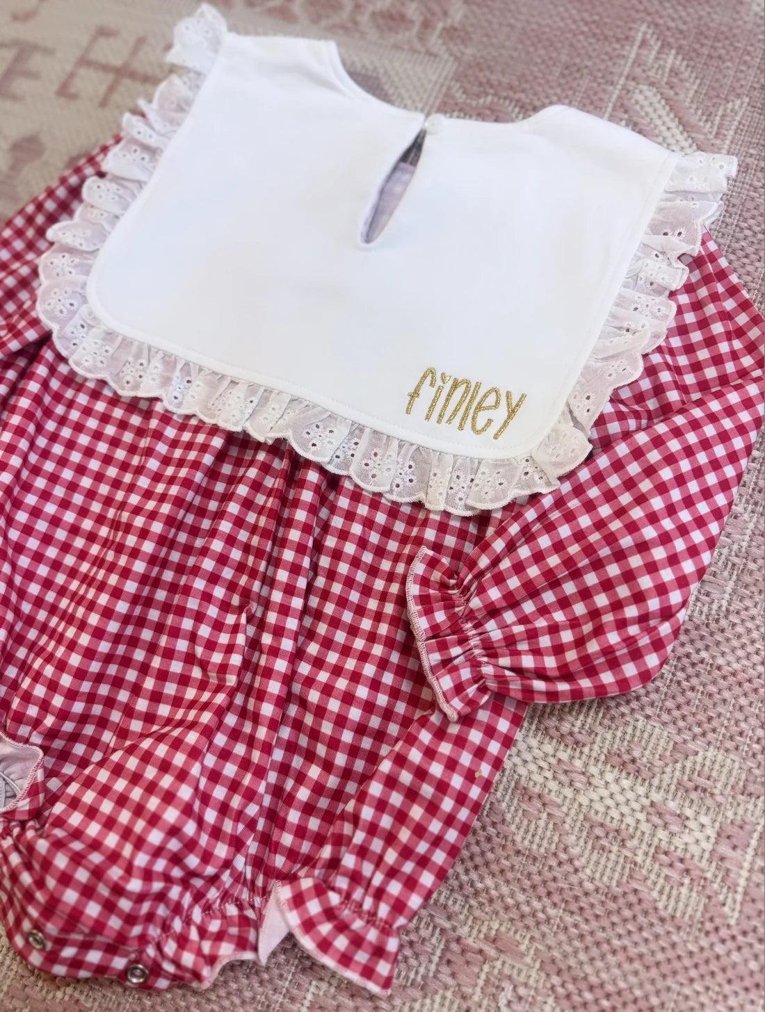 Christmas Preorder | Girls and Boy Knit Gingham Bubble