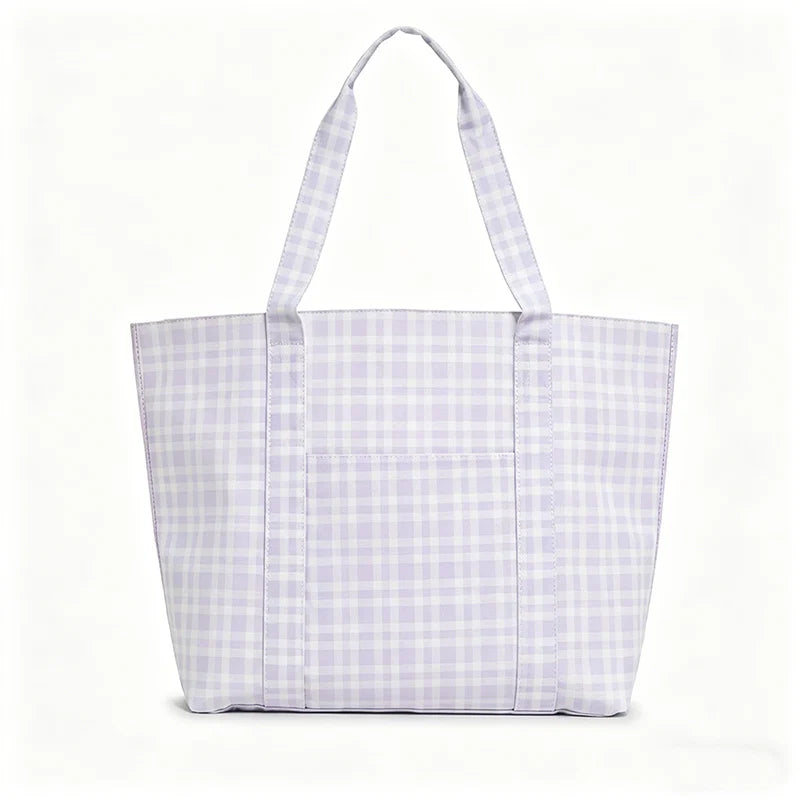 Everyday Nylon Tote with Front Pocket
