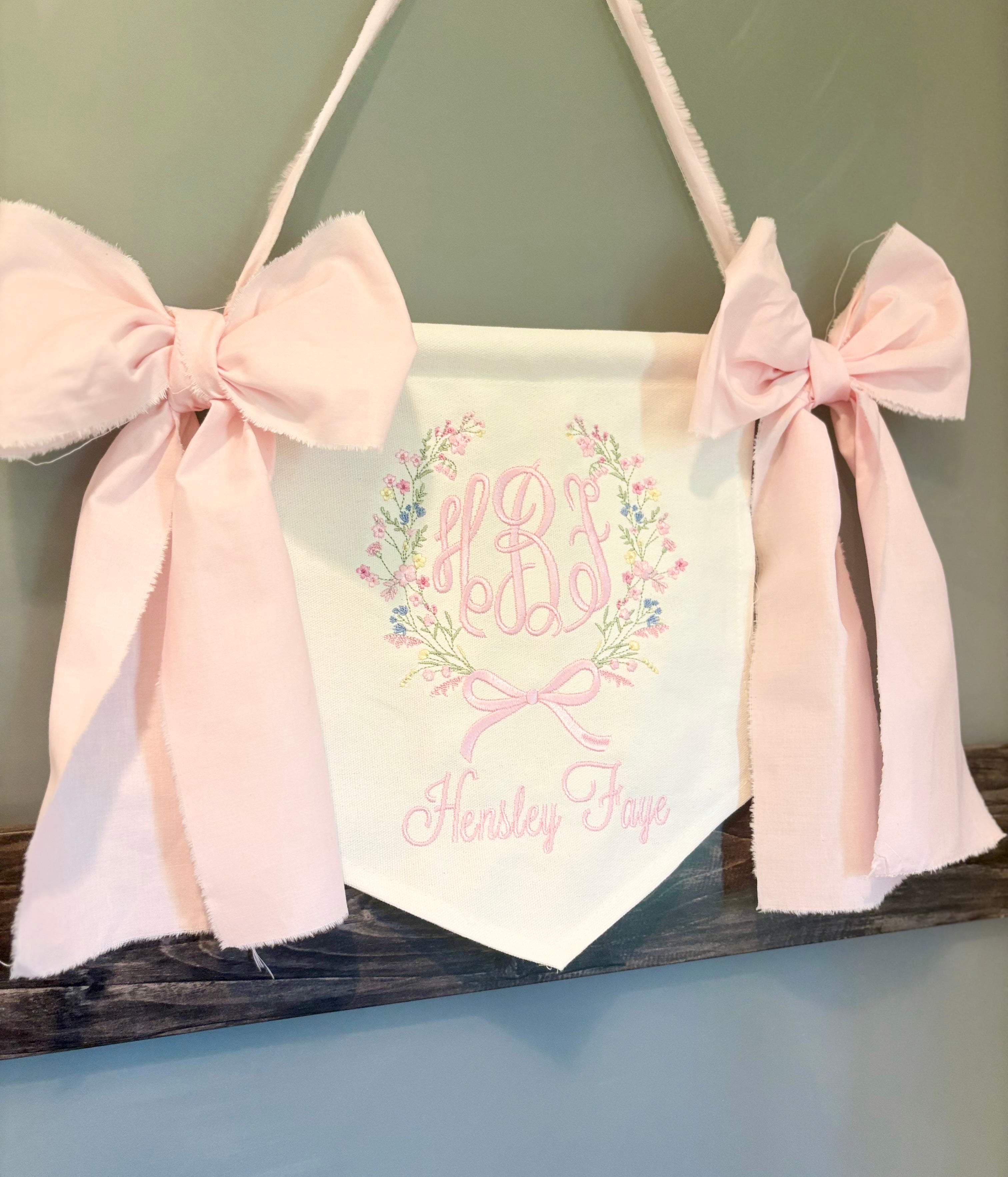 Wild Flower Baby Banner