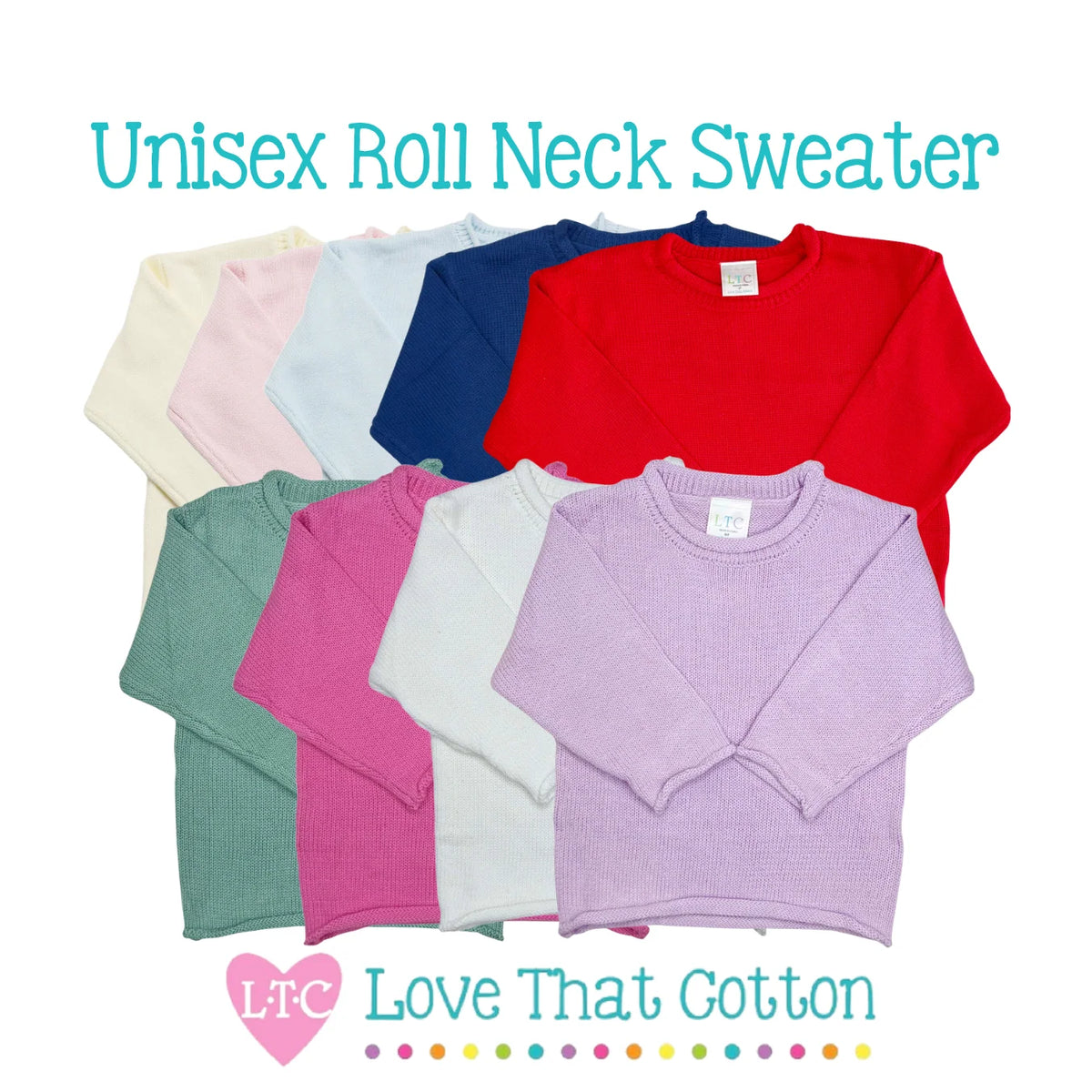 Cowboy & Cowgirl Christmas: Unisex Rollnecks