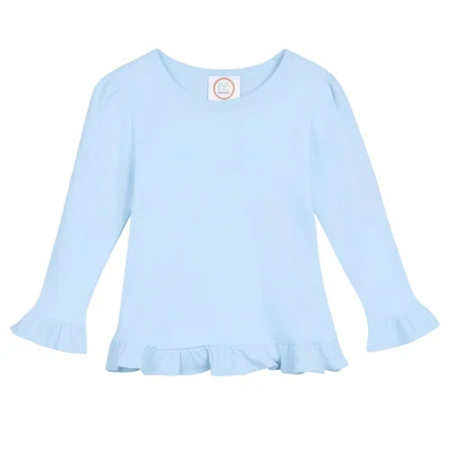 Cowboy & Cowgirl Christmas: Girls Long Sleeve T-Shirts (Ruffle)