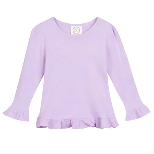 Cowboy & Cowgirl Christmas: Girls Long Sleeve T-Shirts (Ruffle)