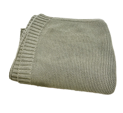 Straight Edge Knit Baby Blanket